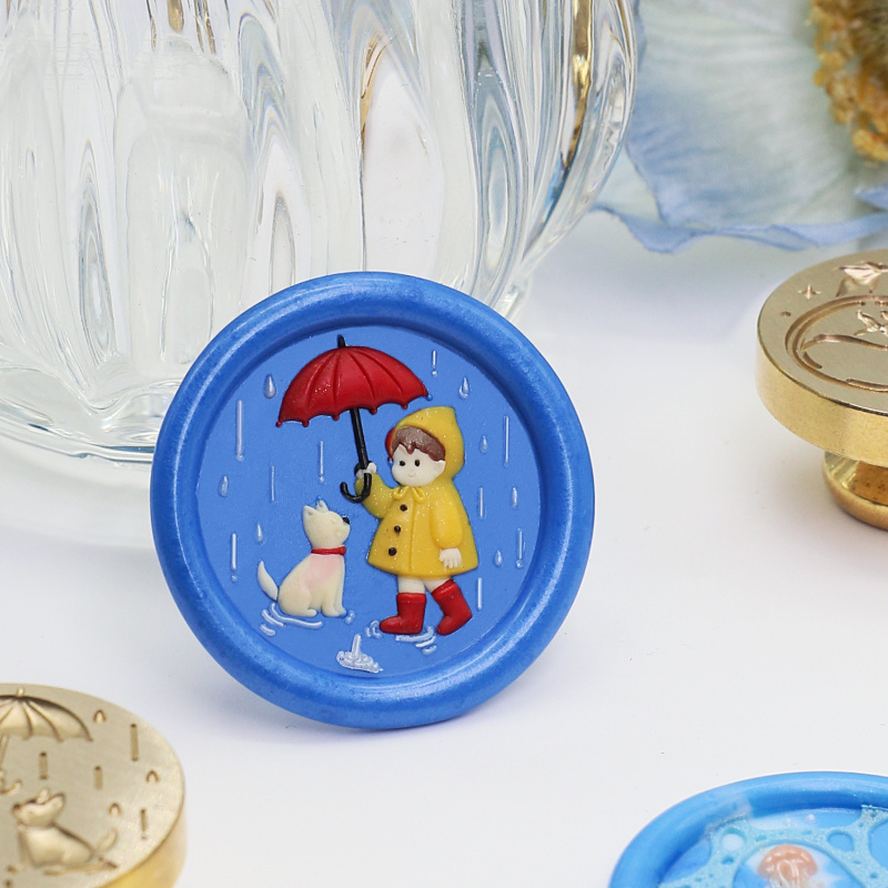 Water Flower Relief Series Wax - Wax Seal Stamp Set 评论和价格