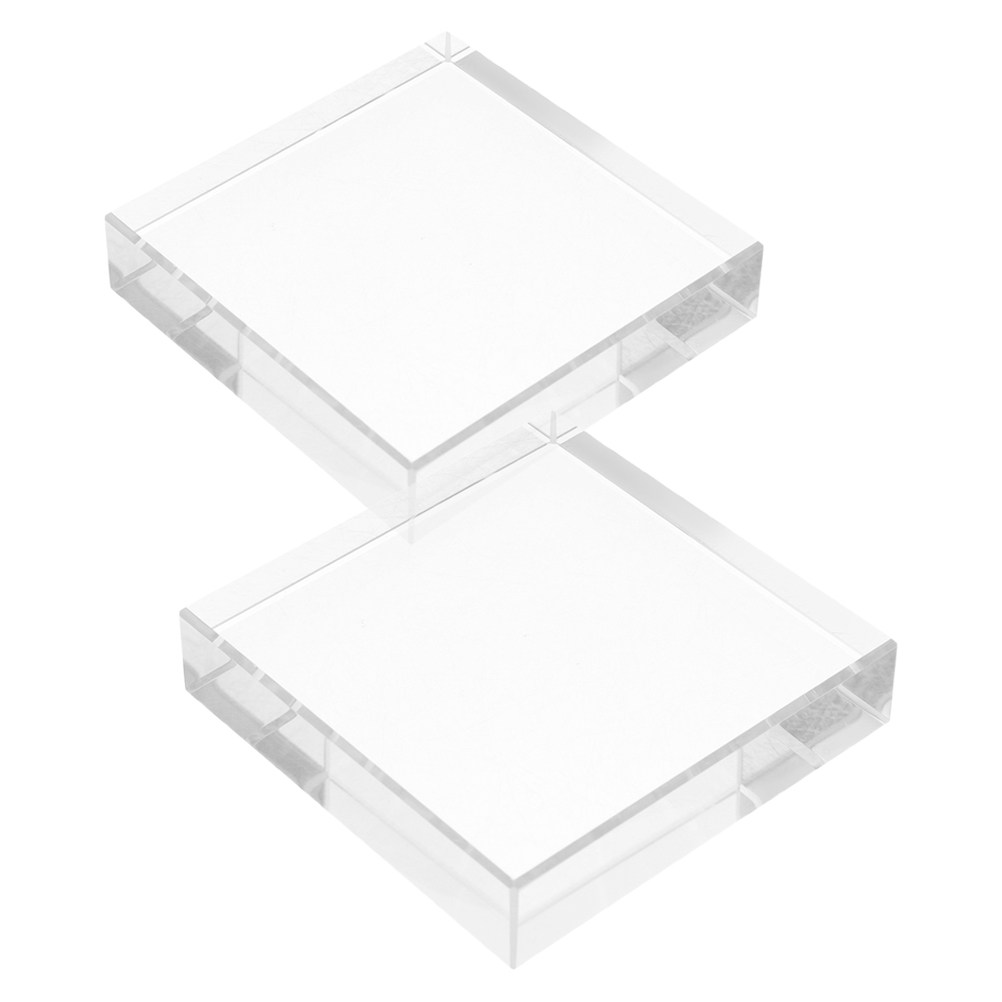 Hand Square Paperweight Transp - Paper Weight Crystal 评论和价格