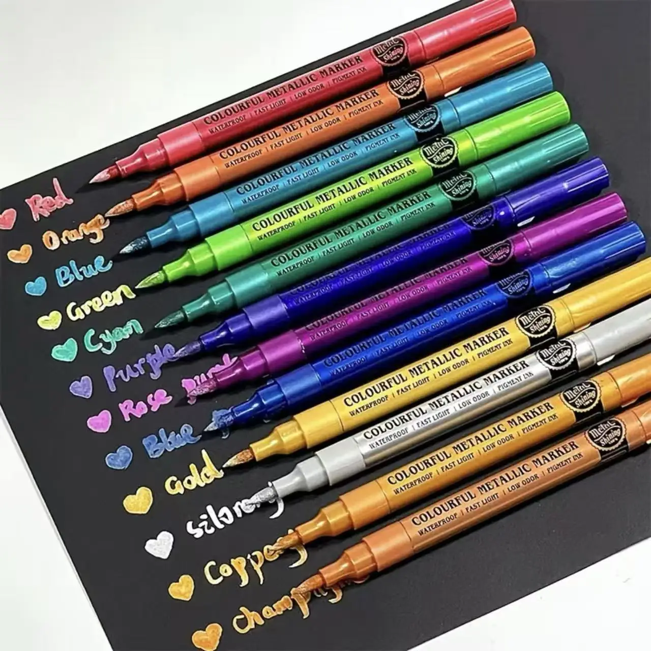 12PCS No Bleed Metallic Marker - Copic Marker Sketch 评论和价格