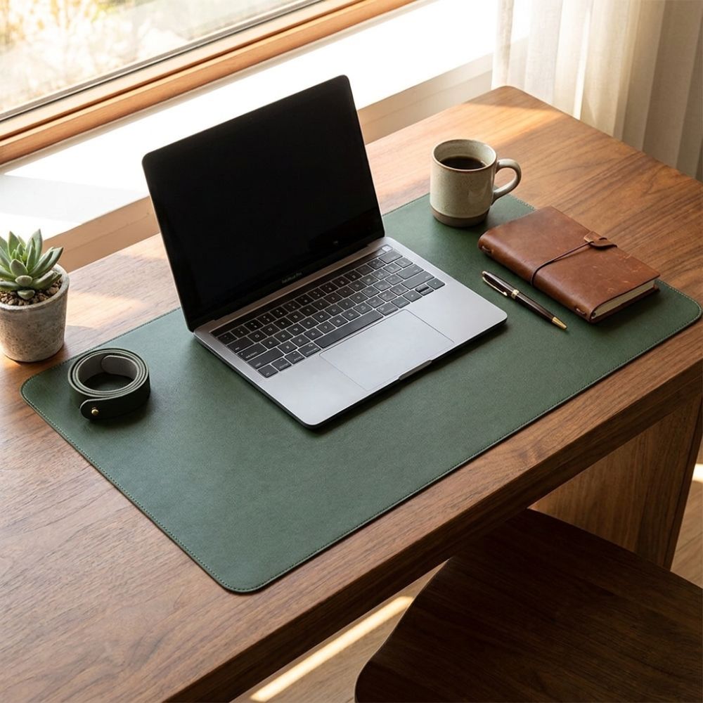 PU Leather Double Side Desk Ma - Leather Desk Pad 评论和价格