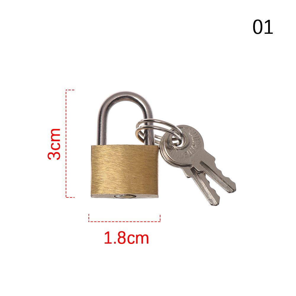 Mini Copper Lock with 2 Keys B - Letter Opener Brass 评论和价格