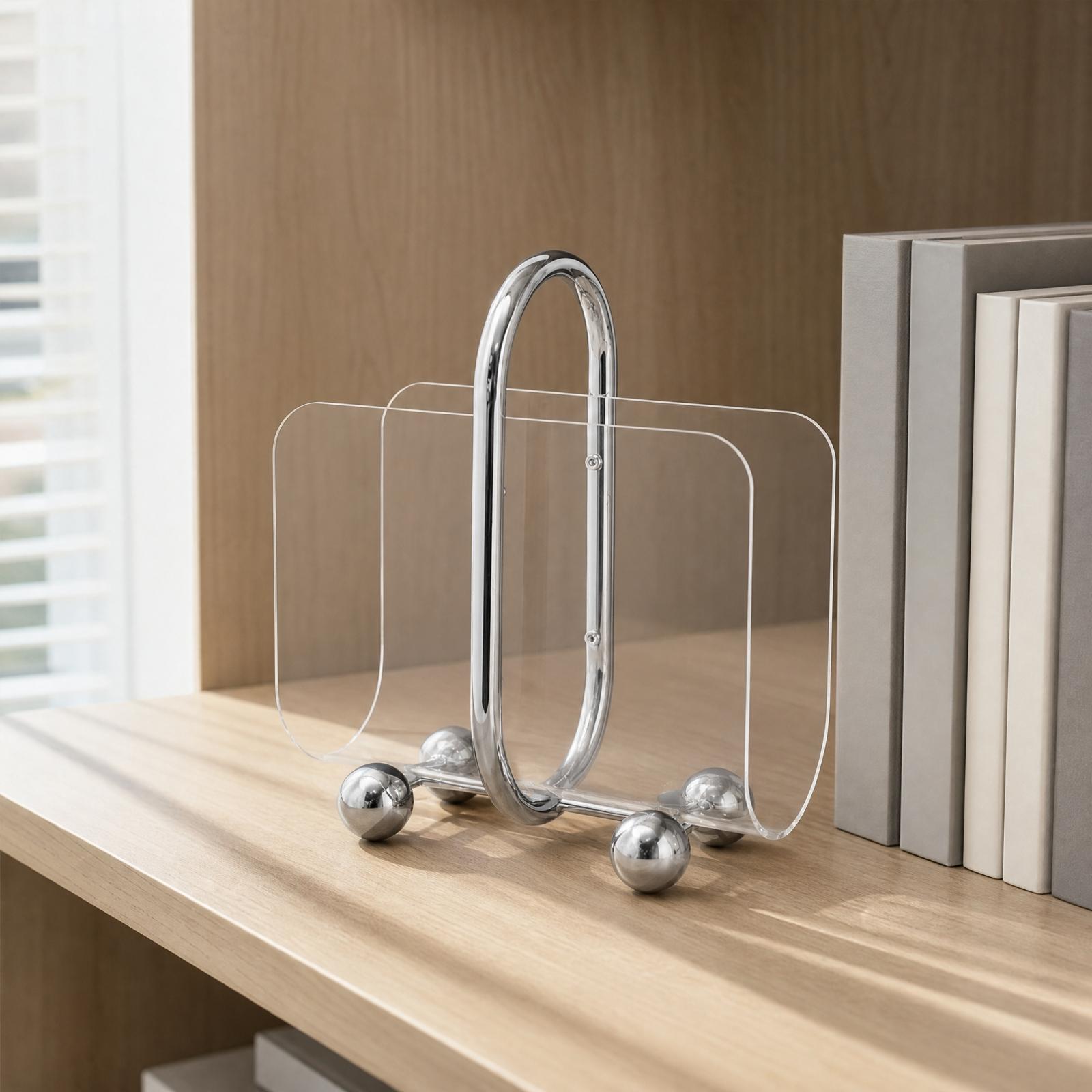 Acrylic Magazine Rack Bookshel - Magazine Holder Rack 评论和价格