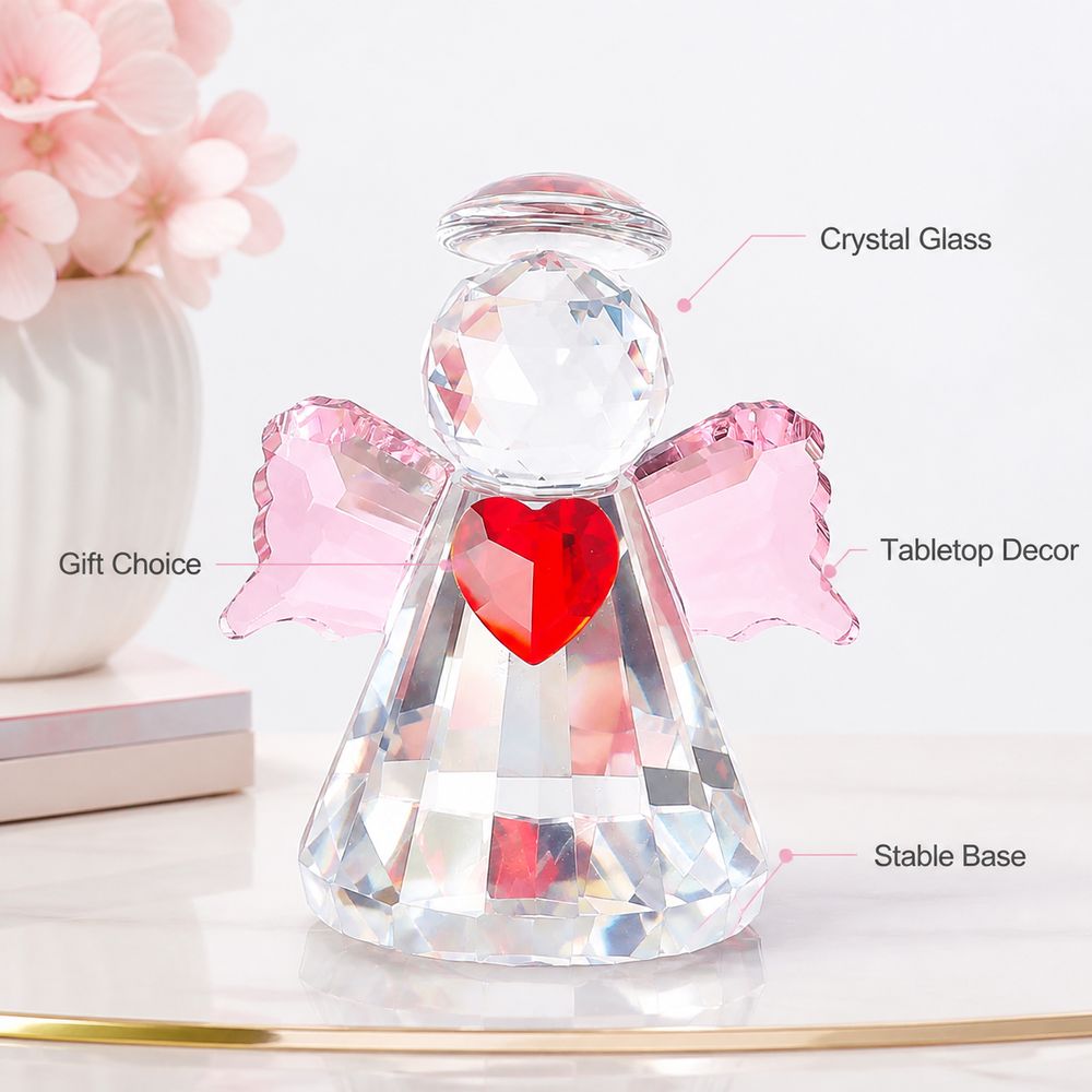 New Faceted Finish Crystal Ang - Paper Weight Crystal 评论和价格
