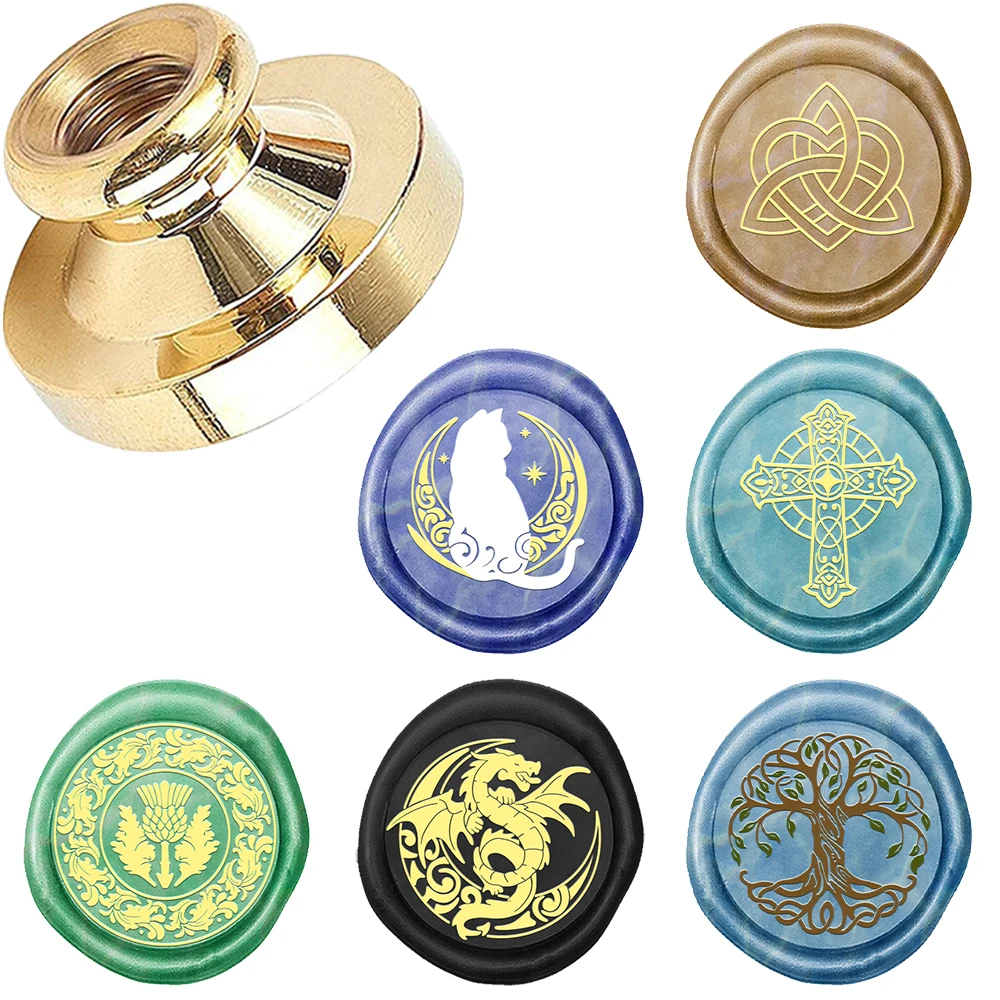 Creative Moon Rabbit Cross Dra - Wax Seal Stamp Set 评论和价格