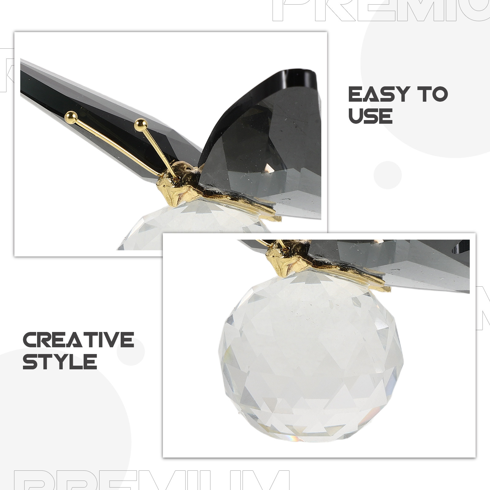 Glass Butterfly Paperweight Cr - Paper Weight Crystal 评论和价格